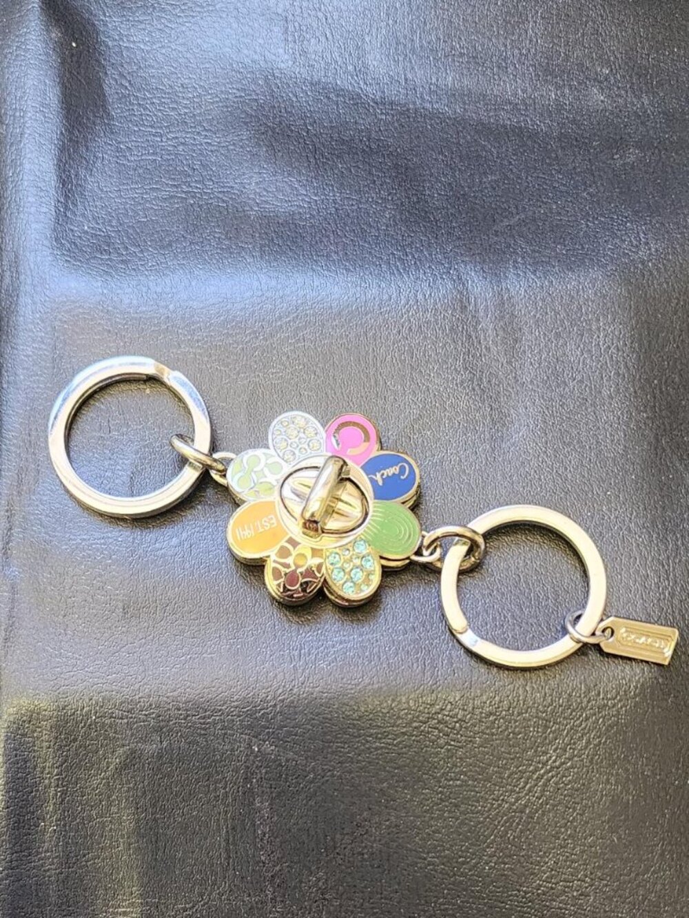 Legacy Coach Daisy Pave Valet Keychain